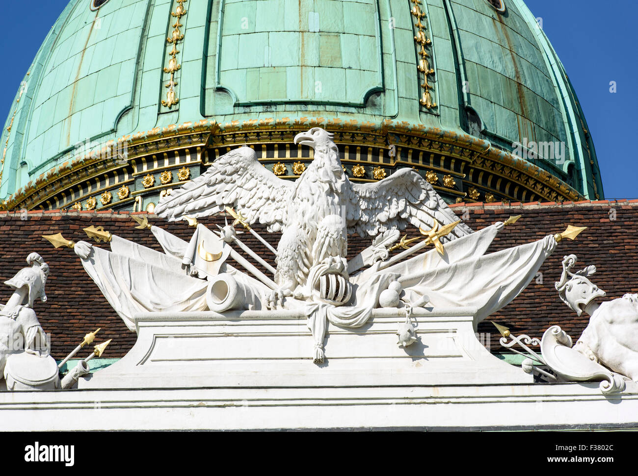 Alte Hofburg, Tor zum Michaeler Platz, Wien, Österreich, Weltkulturerbe Stockfoto