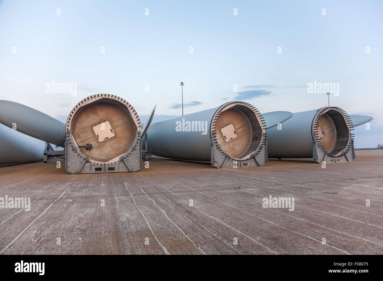 Windkraftanlage Stockfoto