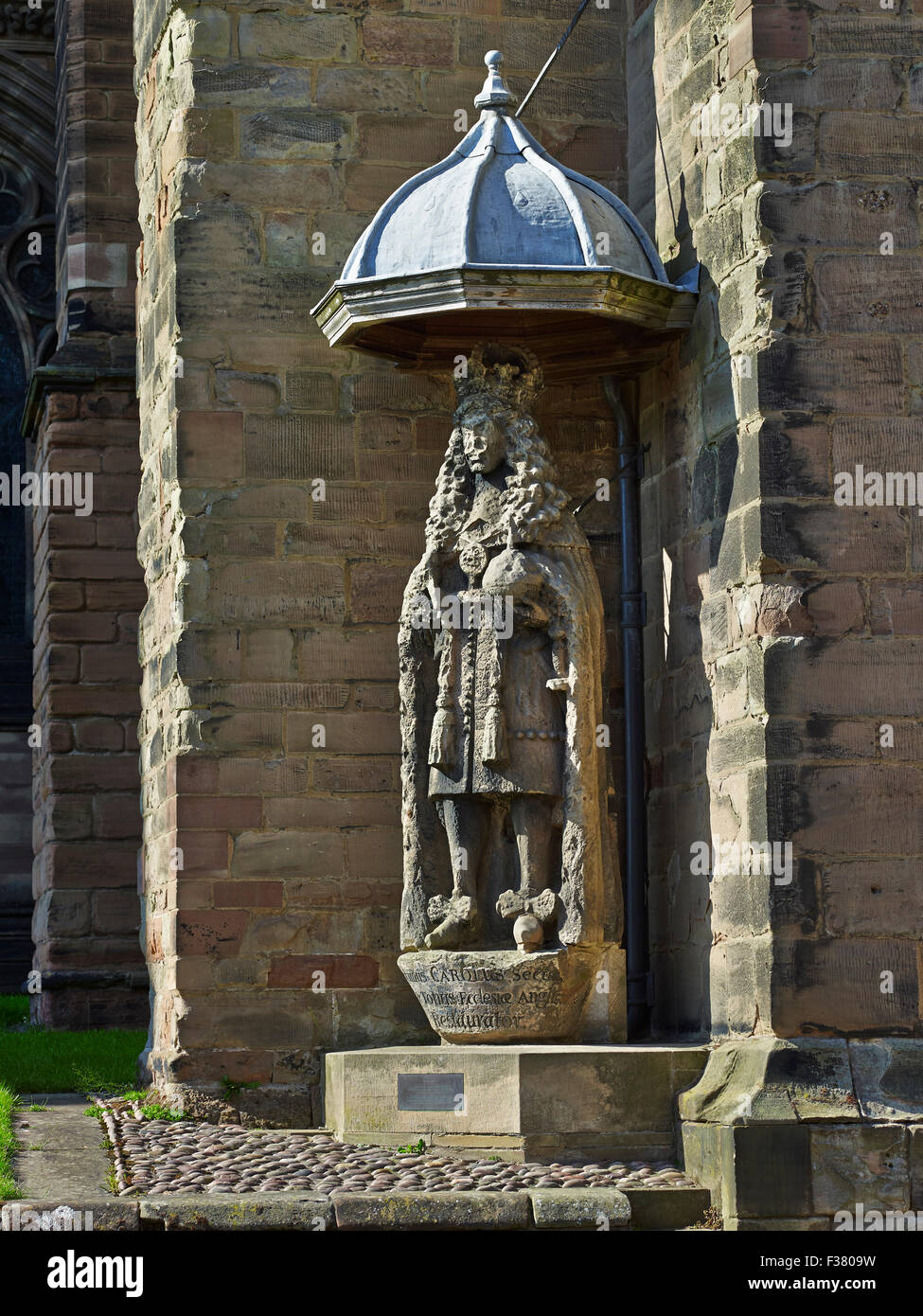 Kathedrale von Lichfield Karl II. Stockfoto