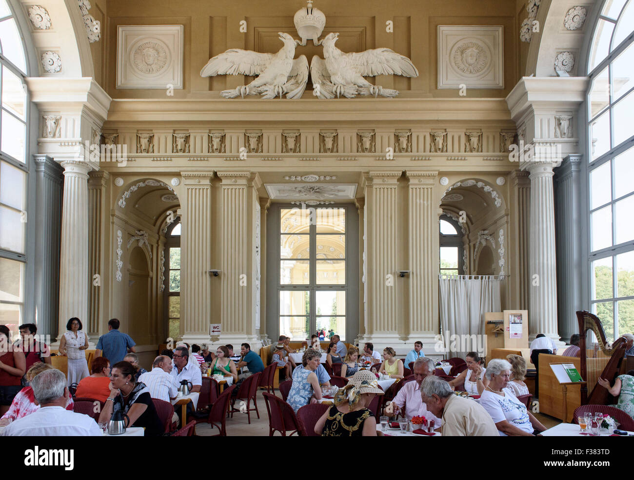 Café Gloriette, späten barocken Städten Schloss Schönbrunn, Wien, Österreich, Weltkulturerbe Stockfoto