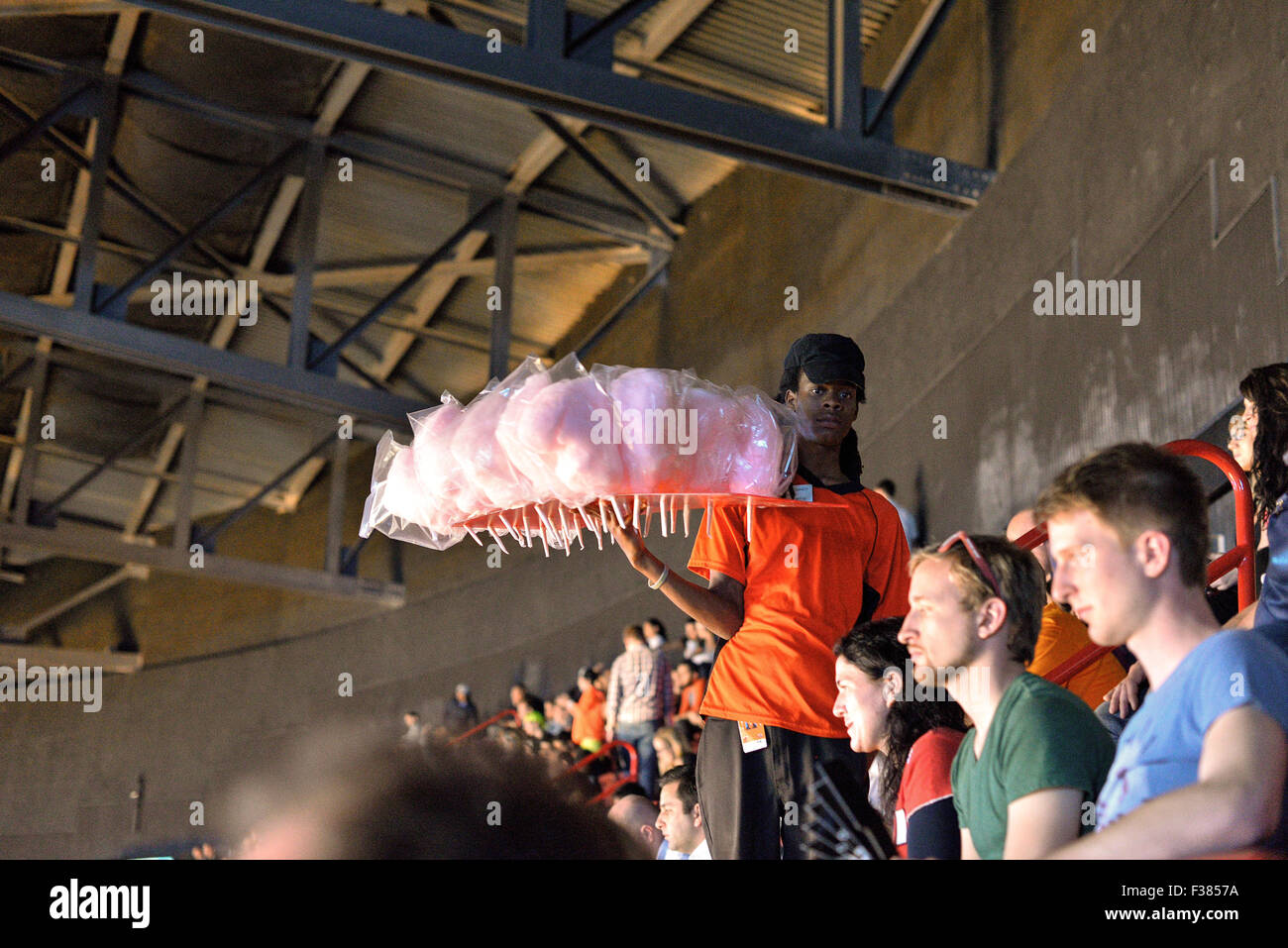 Florida Miami DownTown American Airlines Arena, Miami Heat Spiel Stockfoto