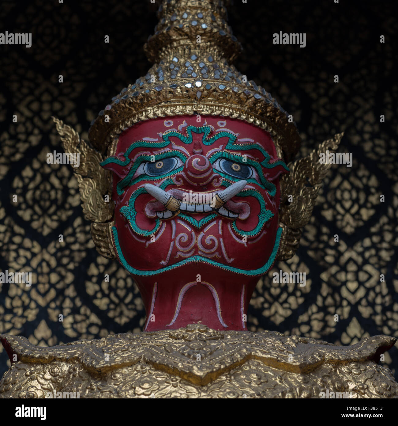 Dämon im Tempel Wat Po, Bangkok, Thailand Stockfoto