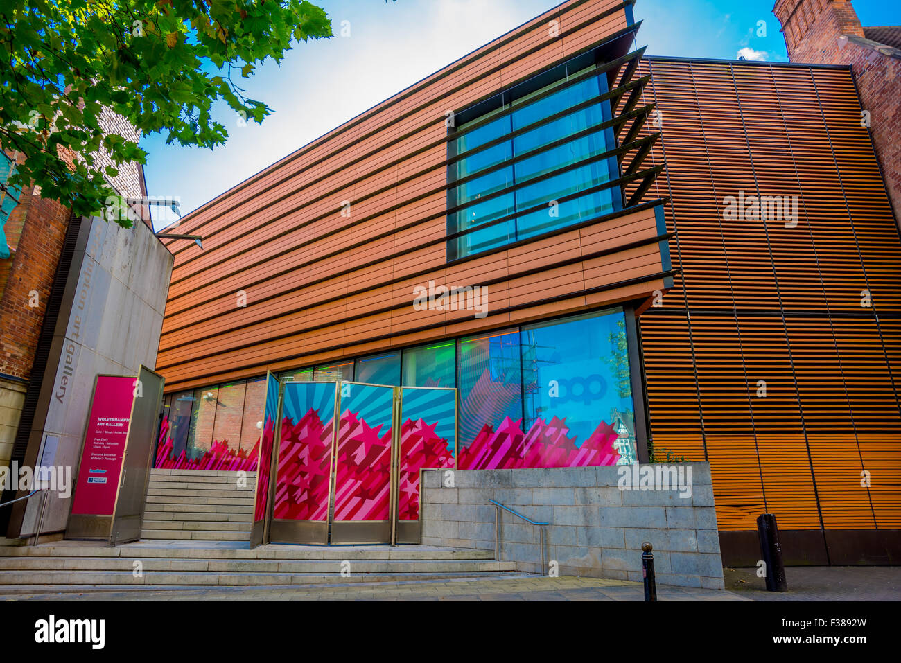 Der neue Erweiterungsbau der Wolverhampton Art Gallery West Midlands UK Stockfoto
