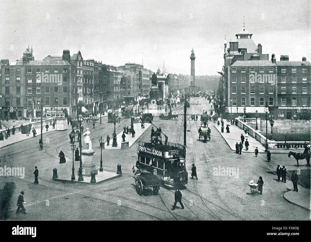 Sackville Street & O' Connell Bridge ca. 1902 Stockfoto