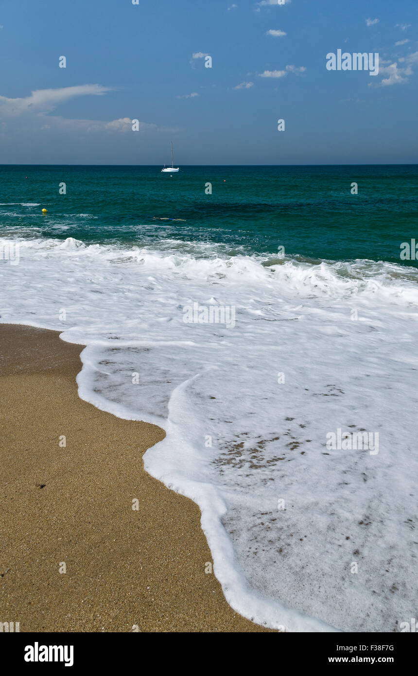 Schöne bulgarische Erholungsorte Landschaften in den glänzenden Sommertag Stockfoto