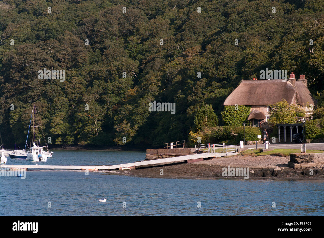 Schmuggler-Hütte auf The Roseland Halbinsel Cornwall England UK Stockfoto