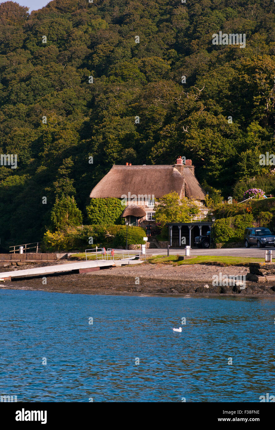 Schmuggler-Hütte auf The Roseland Halbinsel Cornwall England UK Stockfoto