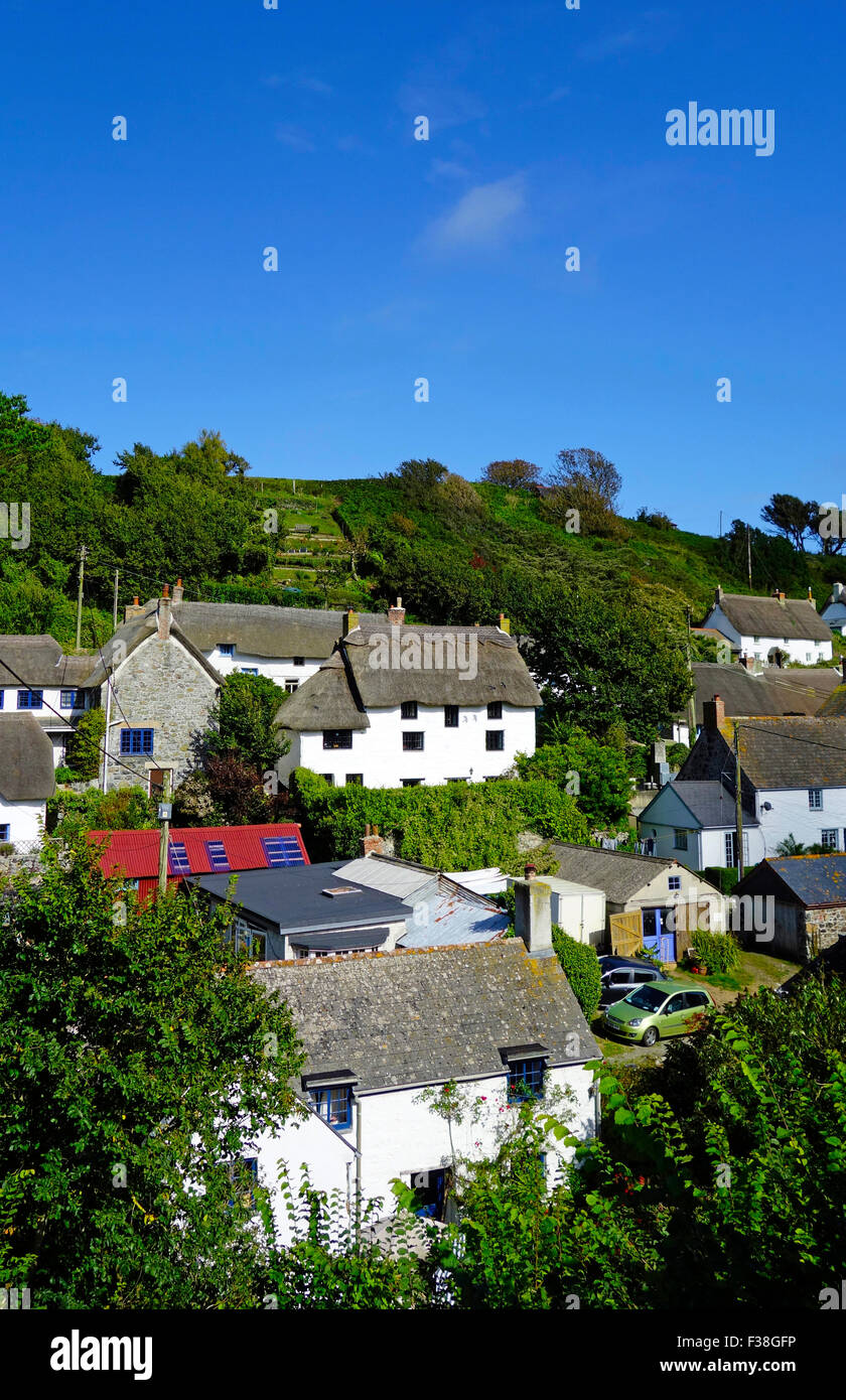 Cadgwith Dorf, Lizard Halbinsel, Cornwall, England, Vereinigtes Königreich, im Sommer Stockfoto
