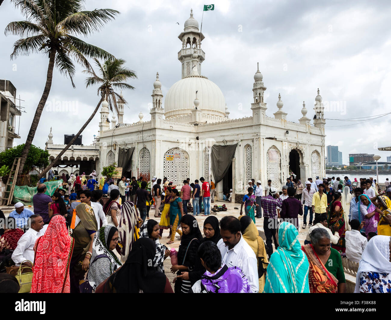 Haji Ali Dargah Moschee, Mumbai, Indien Stockfoto