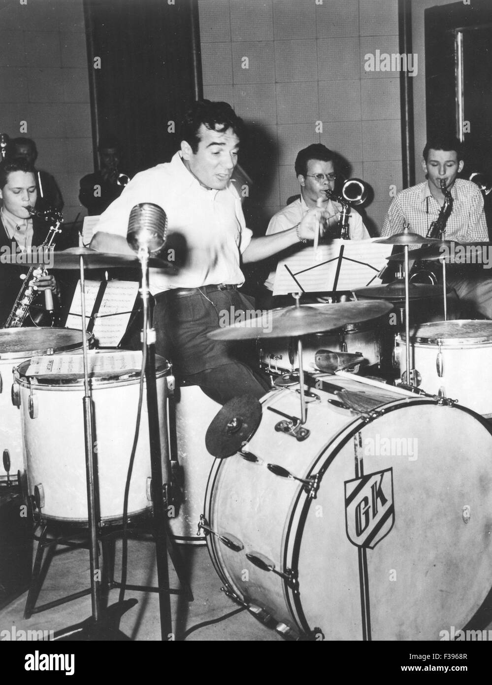 GENE KRUPA (1909-1973) US-jazz-Schlagzeuger Stockfoto