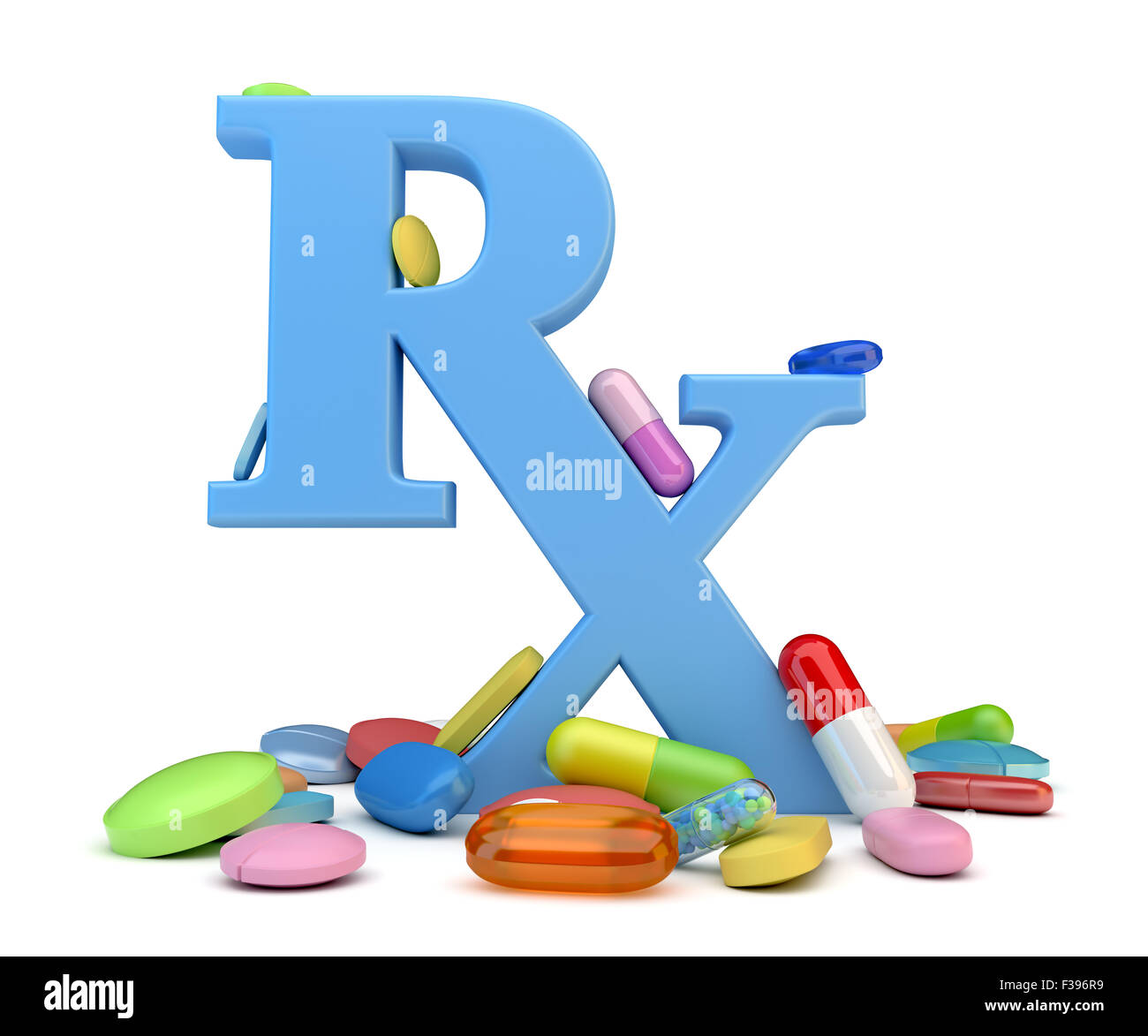 Verschreibungspflichtige Medikamente Stockfoto