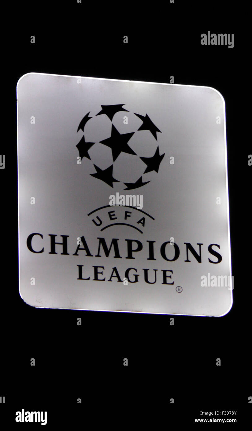 Markenname: "UEFA - Champions-League", Berlin. Stockfoto