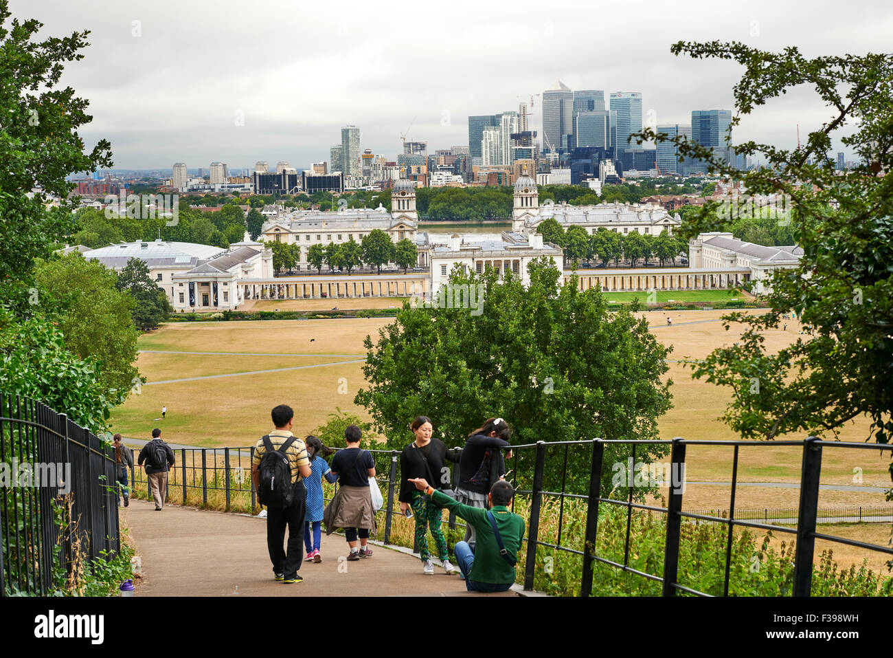 Greenwich Park, Royal College of Marine und maritime Museum. Greenwich, London, UK Stockfoto