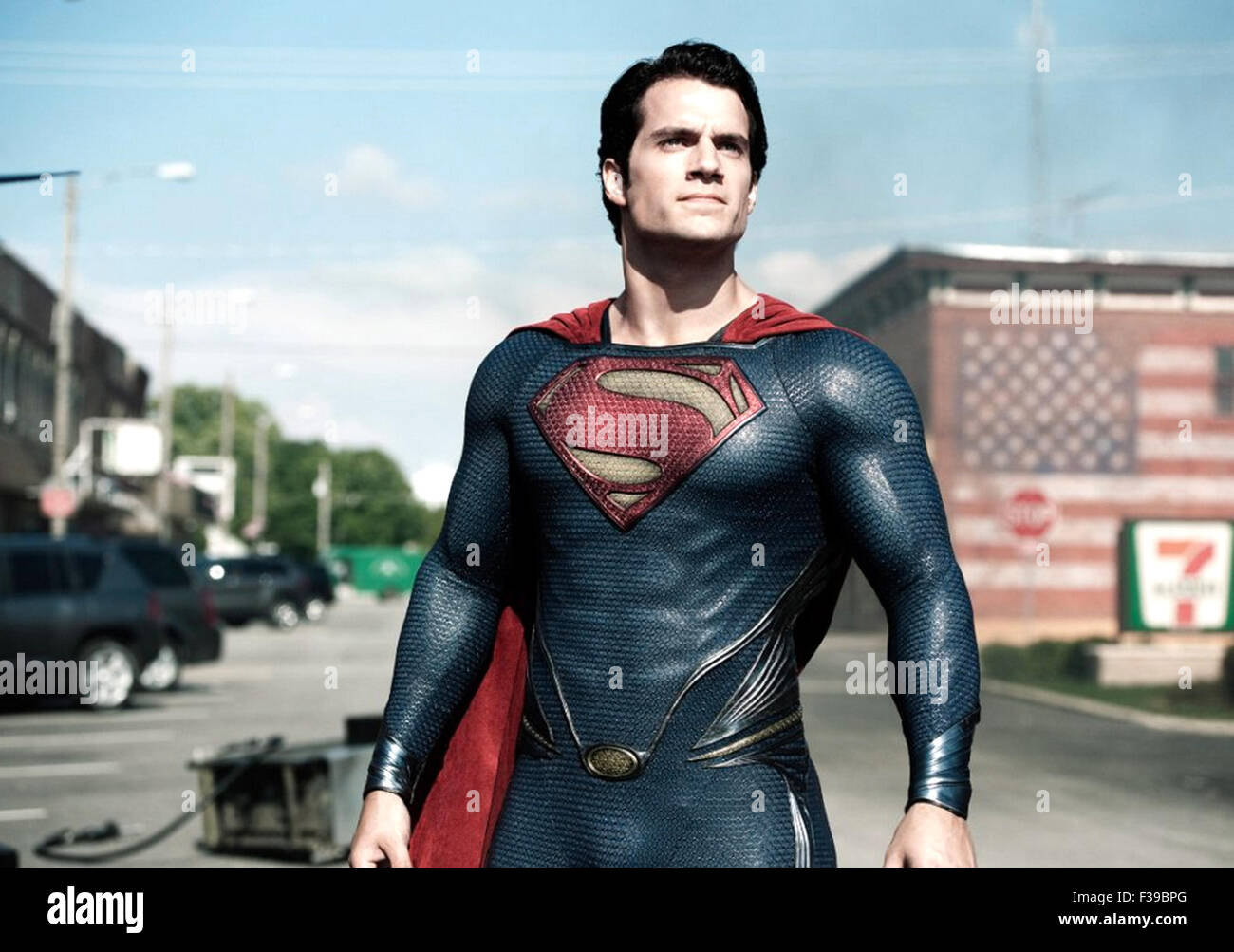 Mann von Stahl 2013 Warner Bros Film mit Henry Cavill Stockfoto