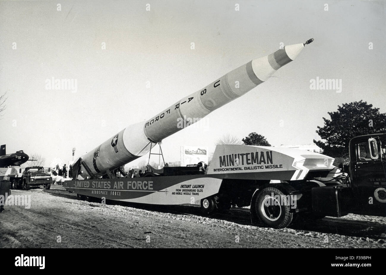 BOEING MINUTEMAN-II (LGM-30F) in den späten 1960er Jahren vorgeführt Stockfoto