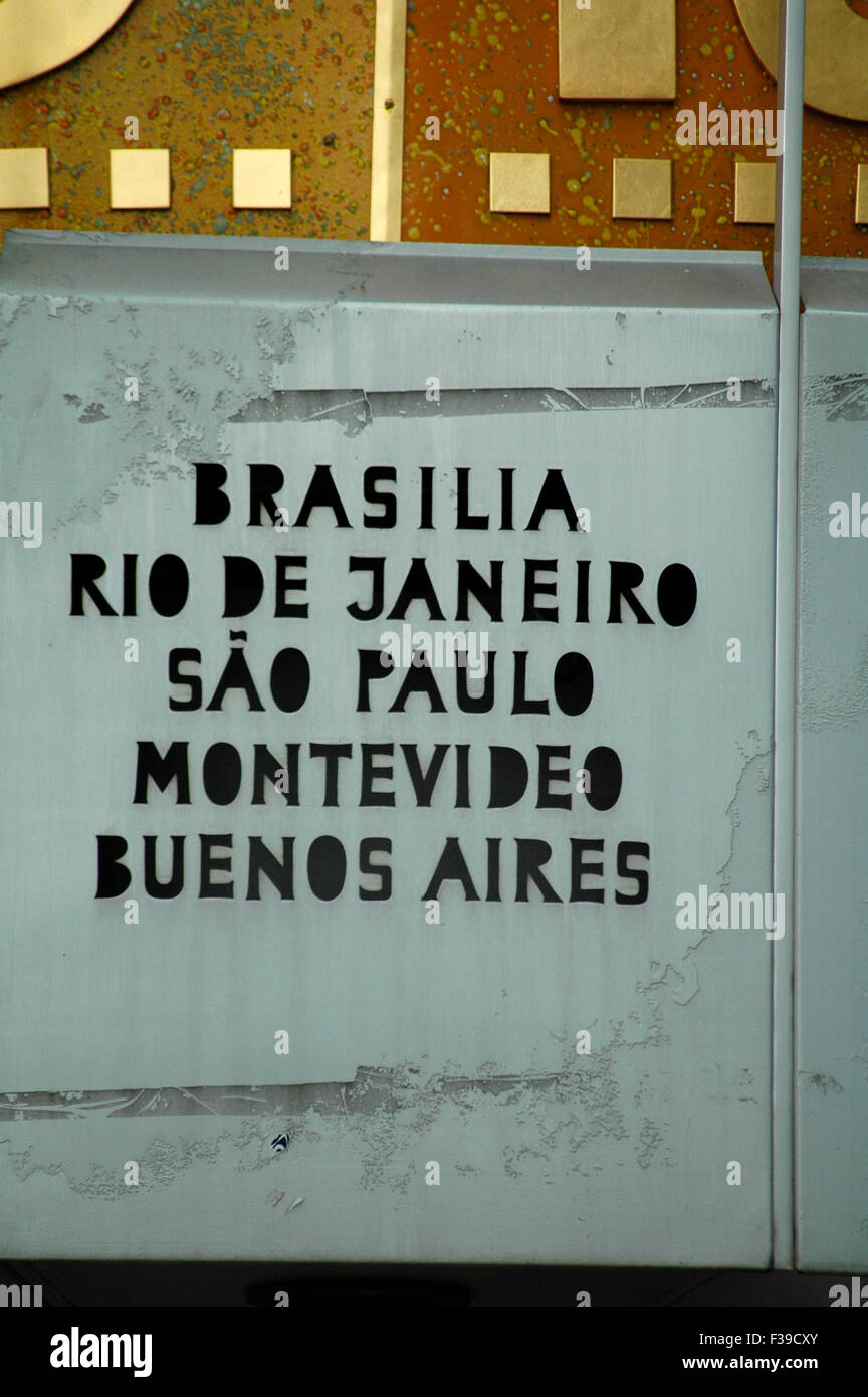 Detail: sterben Weltzeituhr bin Alexanderplatz, Berlin-Mitte. Stockfoto