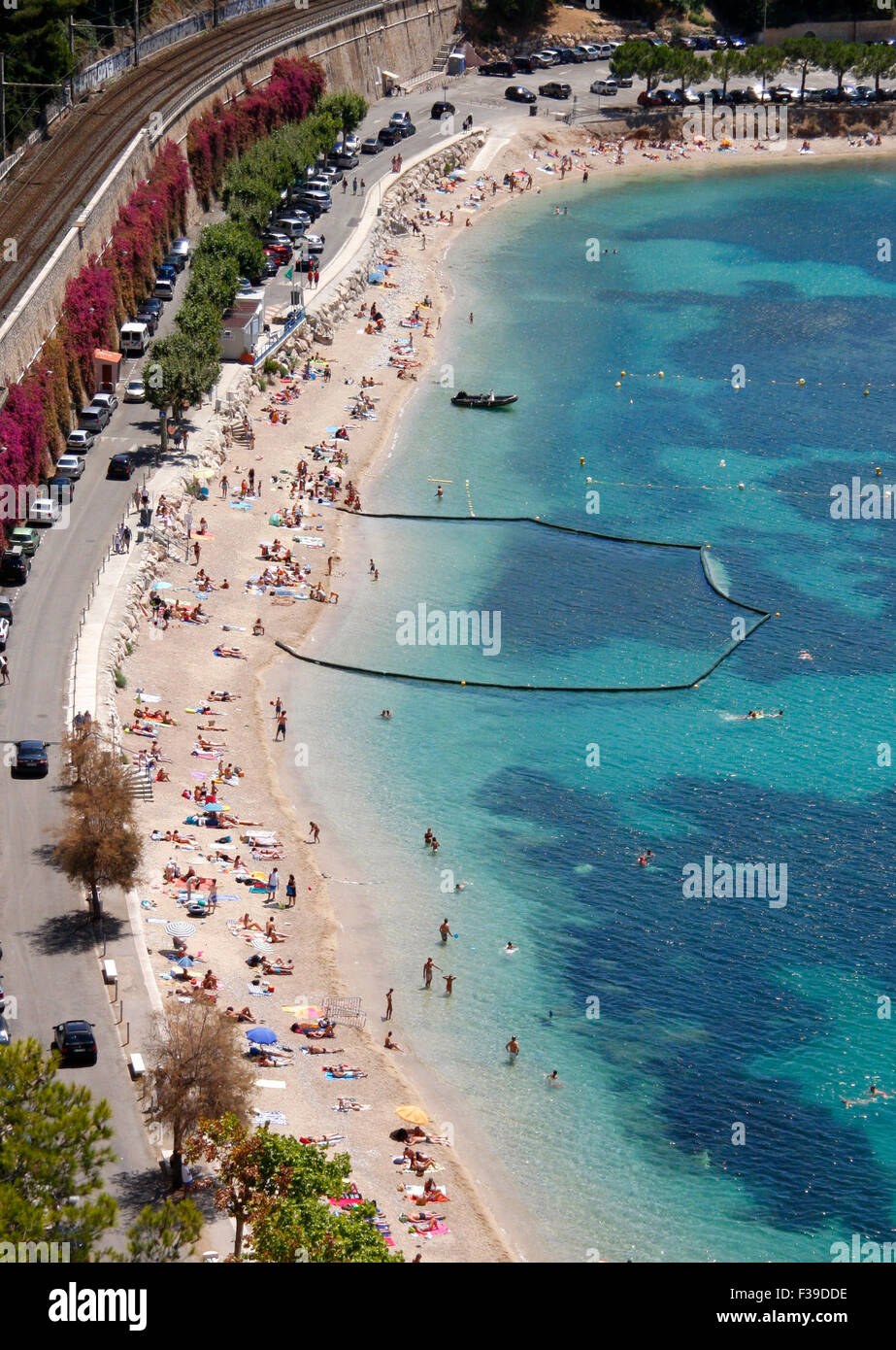 Strang, Villefranche Sur Mer, Mittelmeer, Cote d ' Azur, Frankreich. Stockfoto