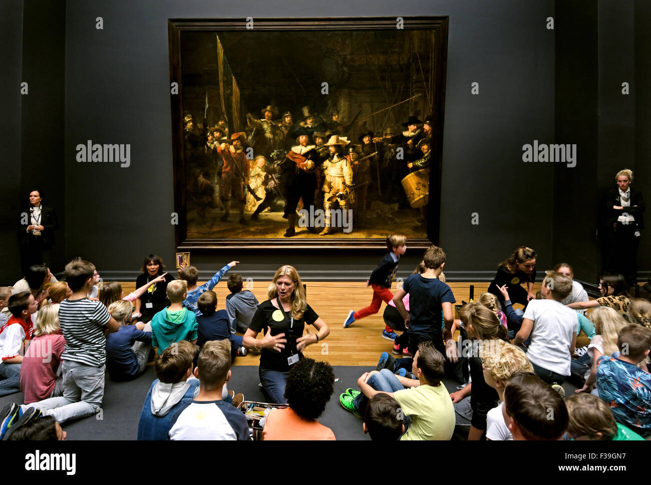 Die Nachtwache oder De Nachtwacht in Dutch1639 Rembrandt Harmenszoon van Rijn 1606 – 1669 Amsterdam Niederlande Stockfoto