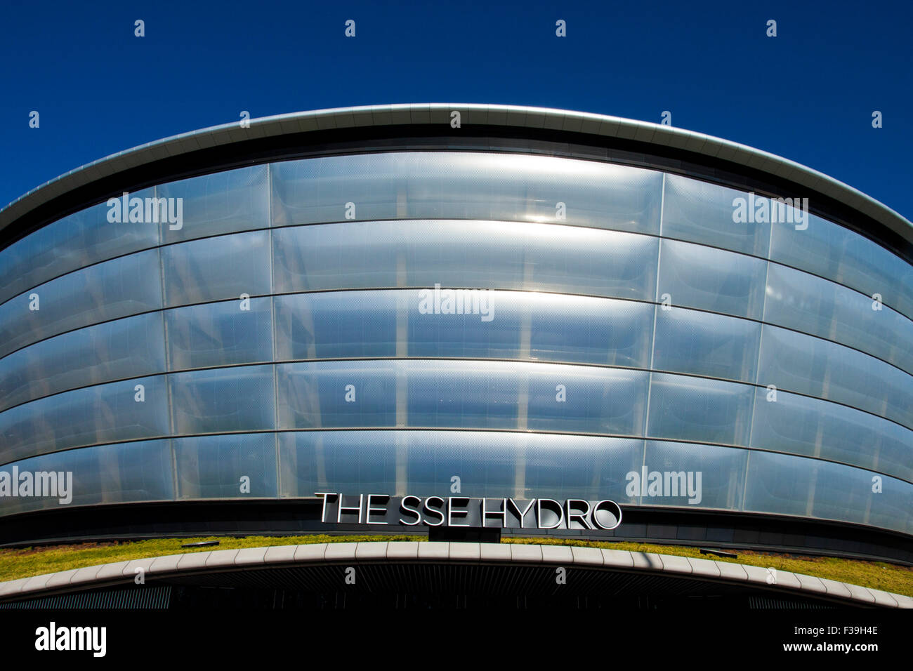 Die Vorderseite des The SSE Hydro in Glasgow Stockfoto