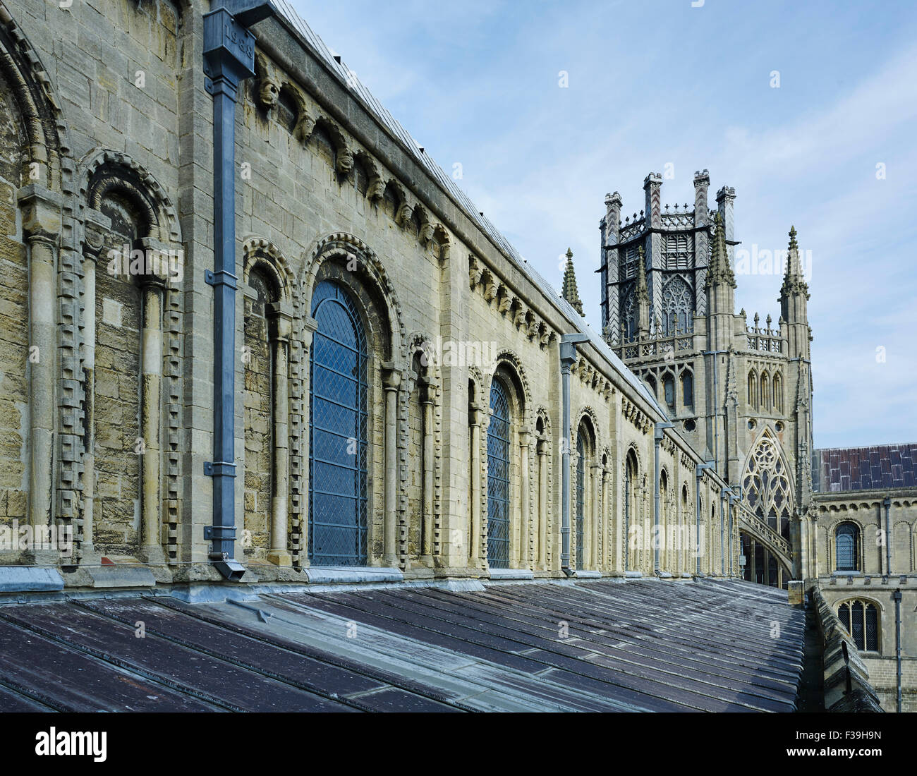 Ely Kathedrale Achteck aus Gang Dach Stockfoto