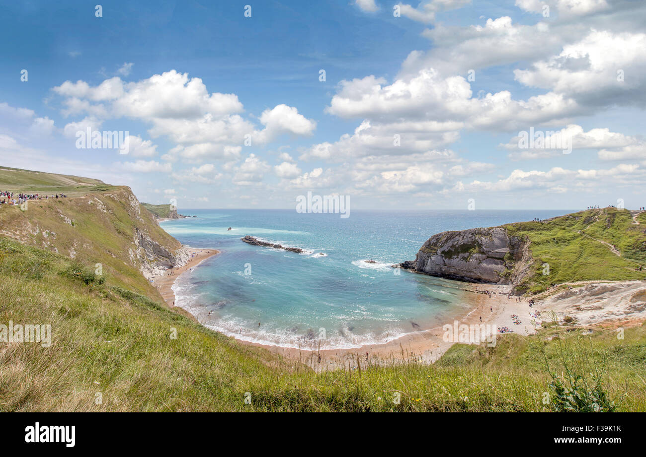West Lulworth Beach, Dorset, England, Vereinigtes Königreich Stockfoto