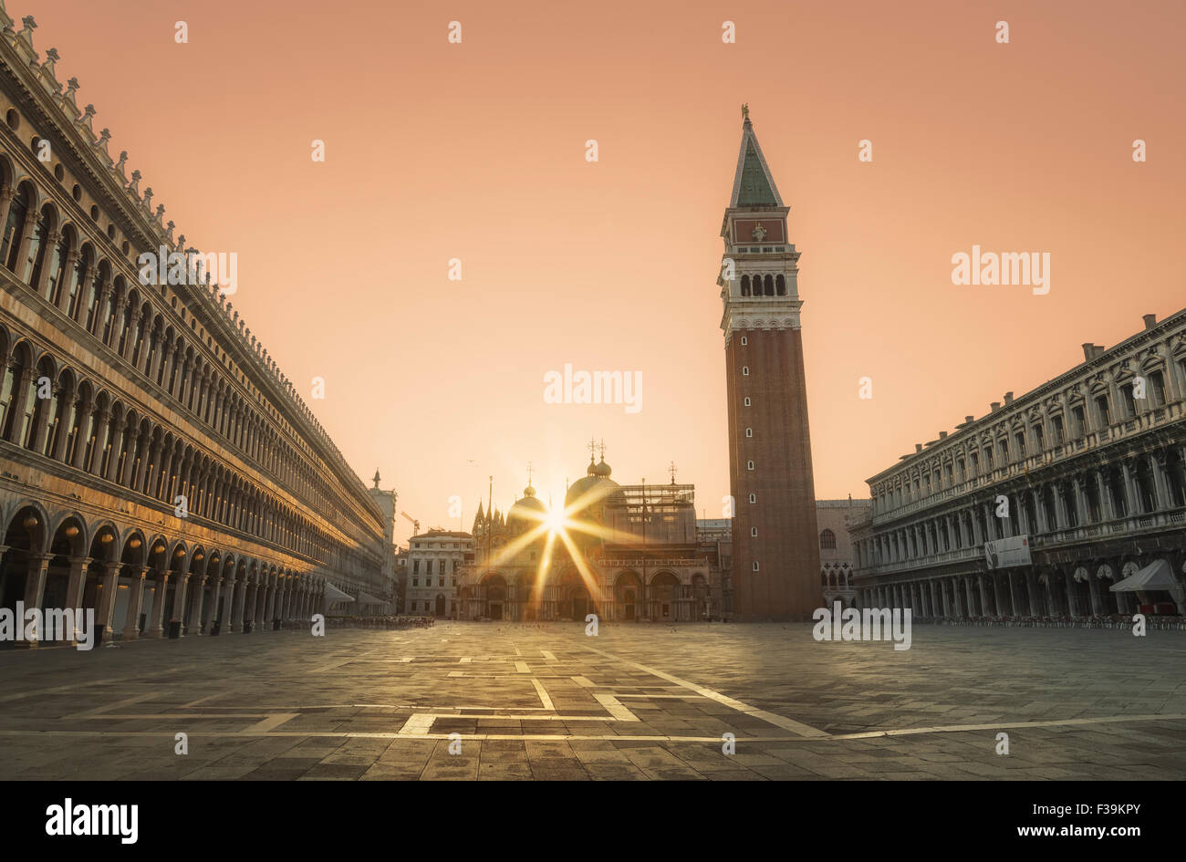 Der Markusplatz, Venedig, Italien Stockfoto