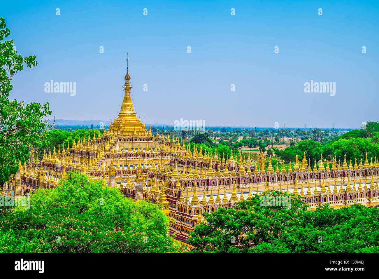 Schönen buddhistischen Pagode in Myanmar, Südostasien Stockfoto