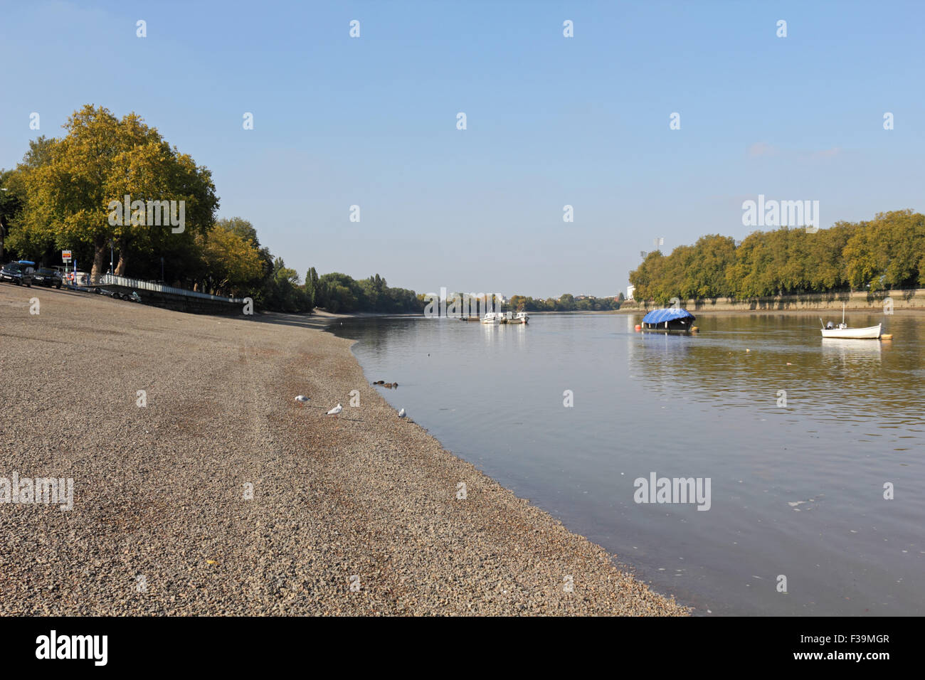 Putney, SW-London, UK. 2. Oktober 2015. Eine weitere feine Sonnentag auf der Themse in Putney, mit Temperaturen bis zu einem warmen 18 Grad. Bildnachweis: Julia Gavin UK/Alamy Live-Nachrichten Stockfoto