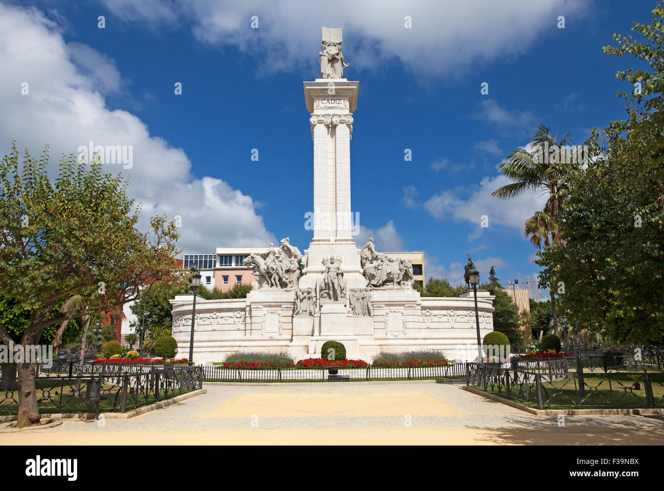 Denkmal der Verfassung in Cadiz, Spanien Stockfoto