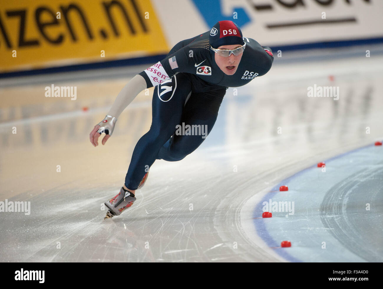 ESSENT ISU Weltmeisterschaften einzelne Entfernung EISSCHNELLLAUF, RICHMOND OLYMPIC OVAL, BRITISH COLUMBIA, Kanada, März 2009 - Herren Stockfoto