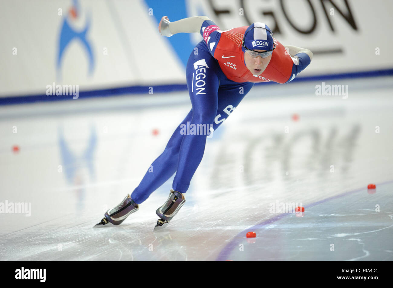 ESSENT ISU Weltmeisterschaften einzelne Entfernung EISSCHNELLLAUF, RICHMOND OLYMPIC OVAL, BRITISH COLUMBIA, Kanada, März 2009 - Wome Stockfoto