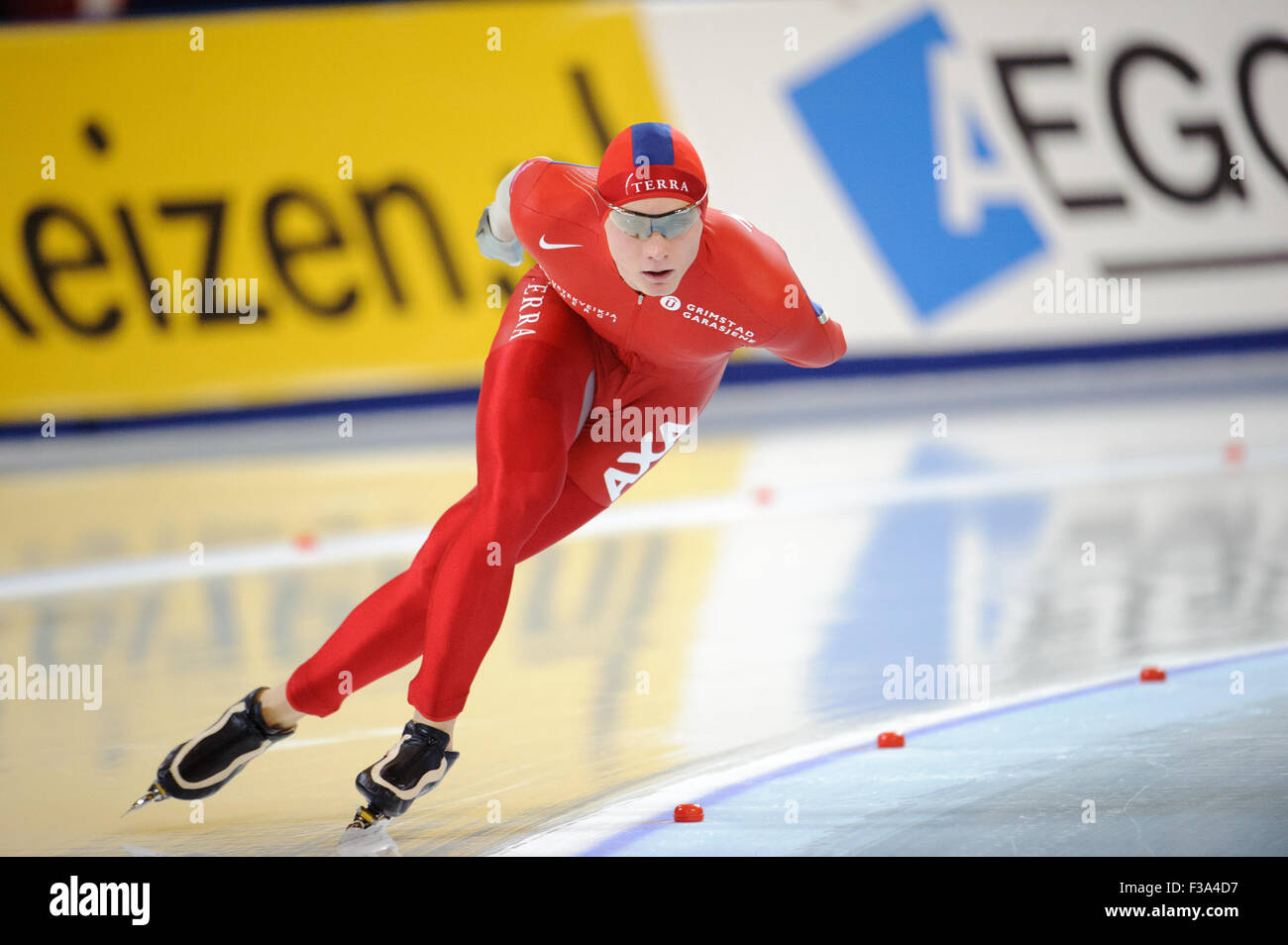 ESSENT ISU Weltmeisterschaften einzelne Entfernung EISSCHNELLLAUF, RICHMOND OLYMPIC OVAL, BRITISH COLUMBIA, Kanada, März 2009 - Herren Stockfoto