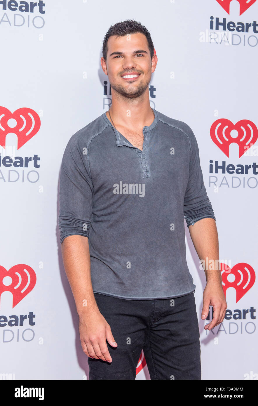 Schauspieler Taylor Lautner besucht 2015 iHeartRadio Music Festival in Las Vegas Stockfoto