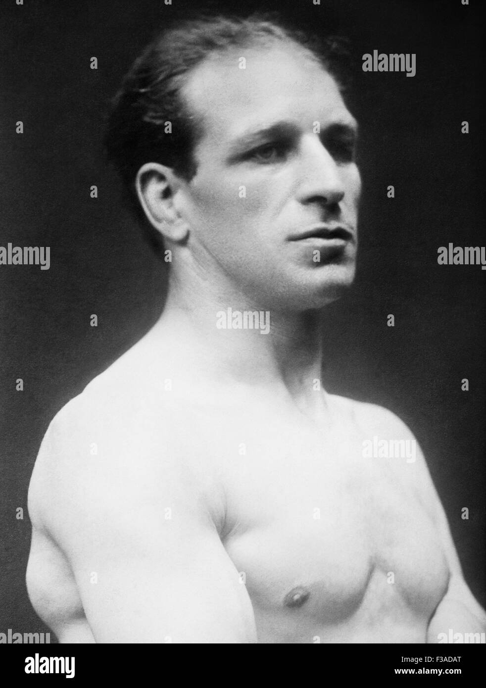 Vintage Porträtfoto des amerikanischen Boxer Joe Choynski (1868-1943) - einem führenden Schwergewichts-Kämpfer des späten 19. und frühen 20. Jahrhunderts. Stockfoto