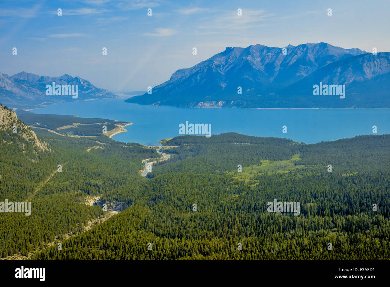 Blick auf die kanadischen Rocky Mountains Stockfoto