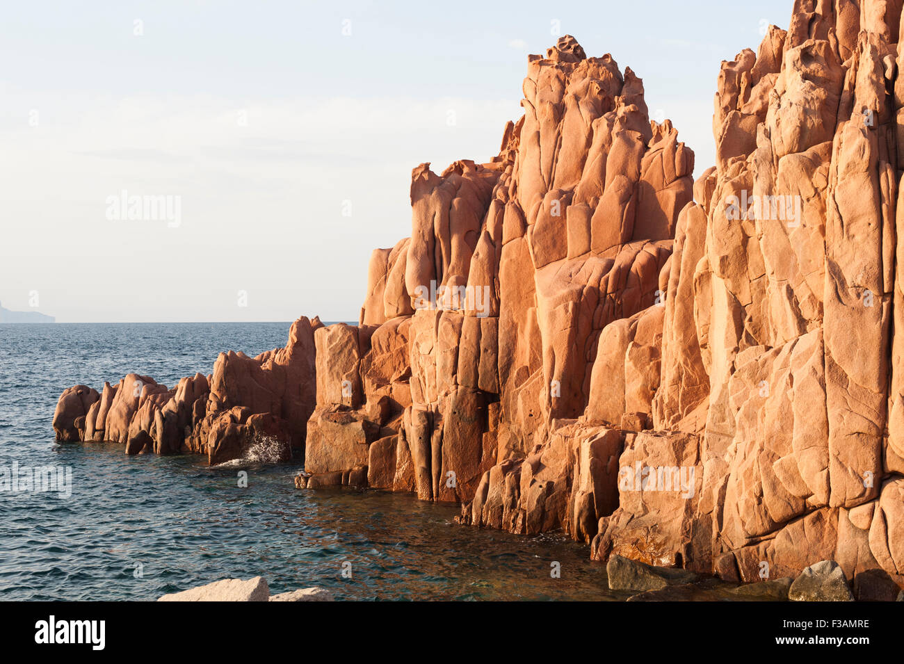 roten Felsen von Arbatax Sardinien Stockfoto