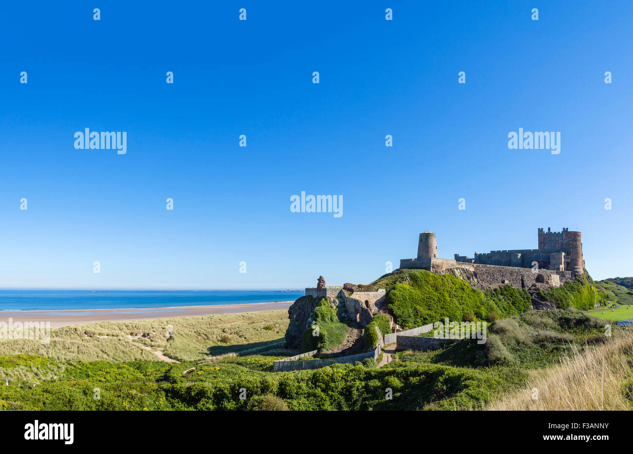 Bamburgh Castle in Northumberland, England, UK Stockfoto