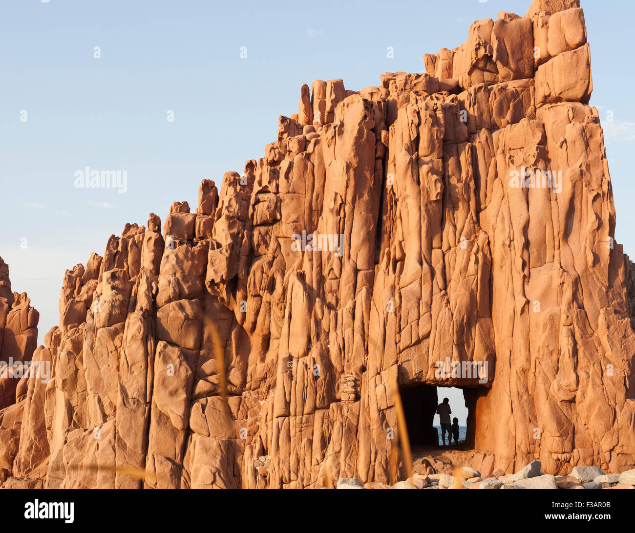 roten Felsen von Arbatax Sardinien Stockfoto