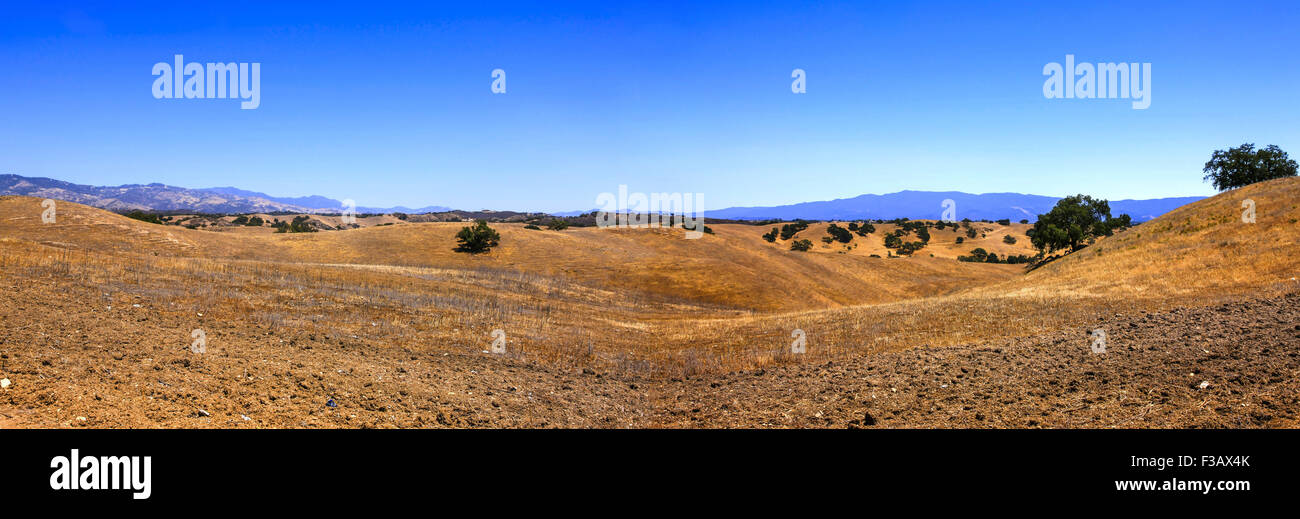 Landschaftsansicht der Foxen Canyon Trail Weinregion in Santa Barbara County, Kalifornien Stockfoto
