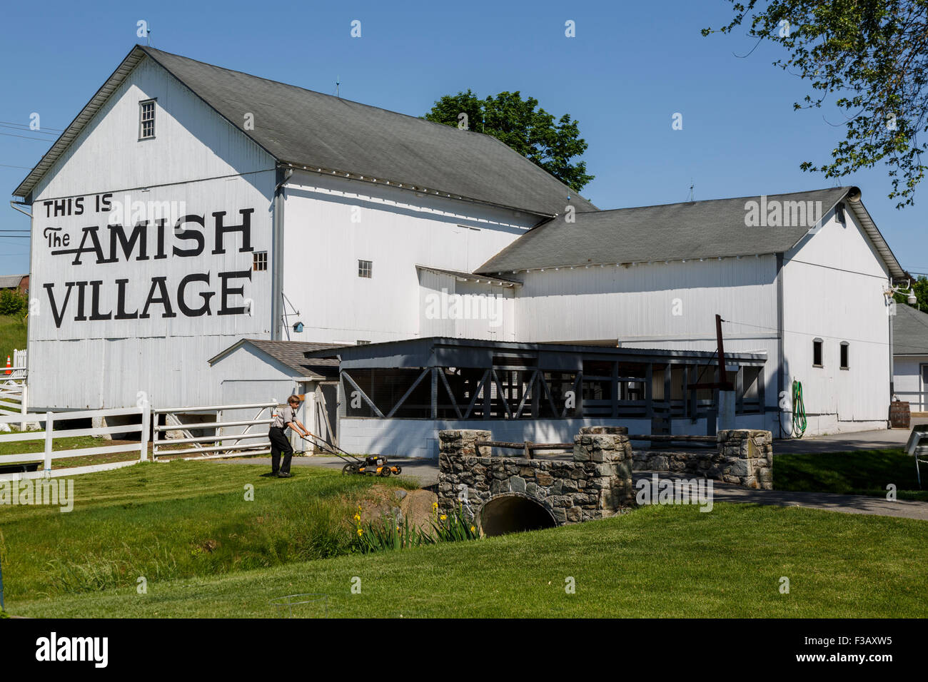 Amish Village Ronks Pennsylvania Stockfoto