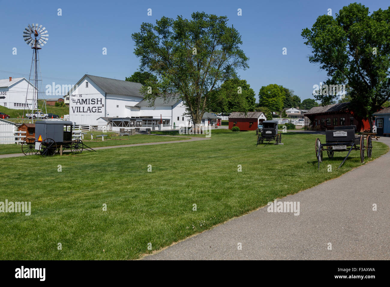 Amish Village Ronks Pennsylvania Stockfoto