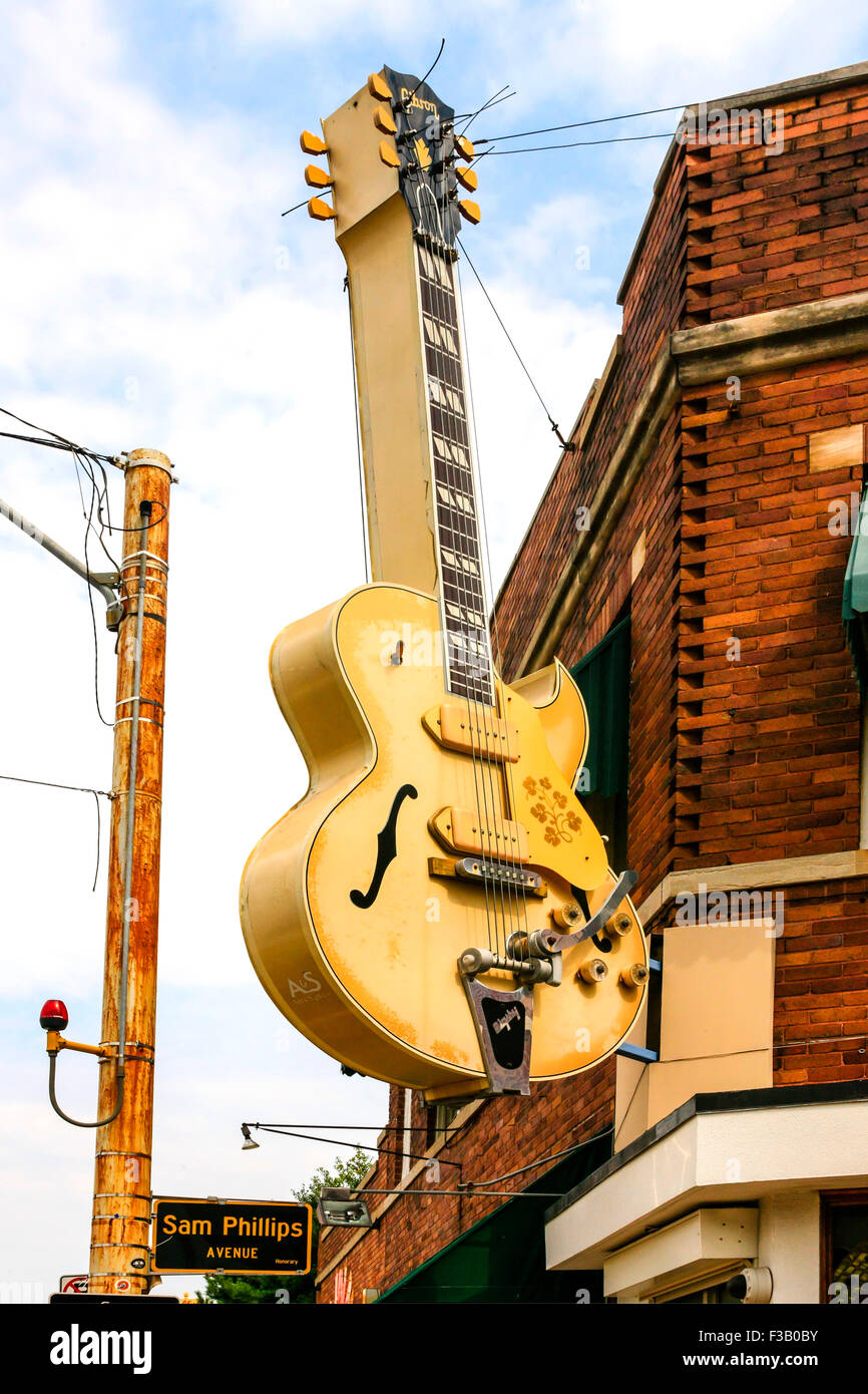Sonnenstudio 706 Union Avenue, Memphis Tennessee. Geburtsstätte des Rock ' N' Roll und die Heimat der "Million Dollar Quartet" Stockfoto