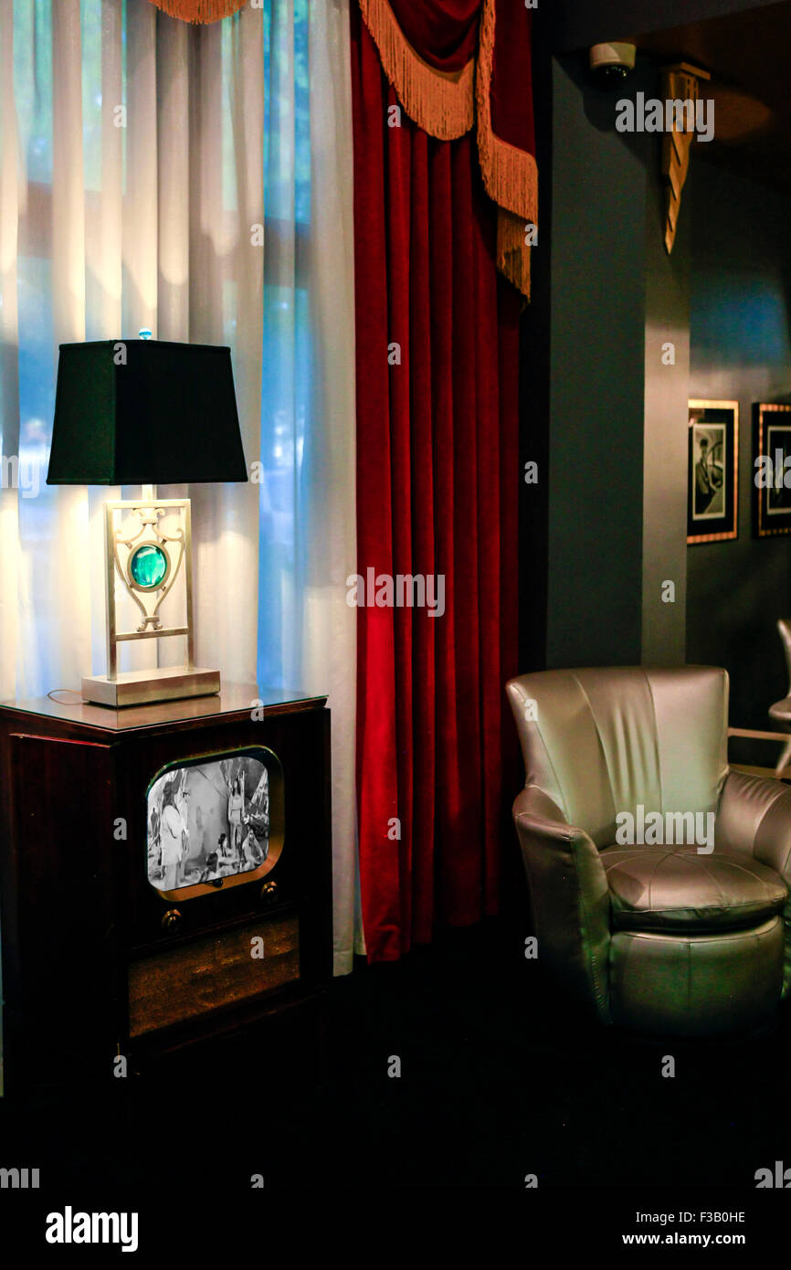 Lobby-Interieur von Heartbreak Hotel in Memphis, Tennessee Stockfoto