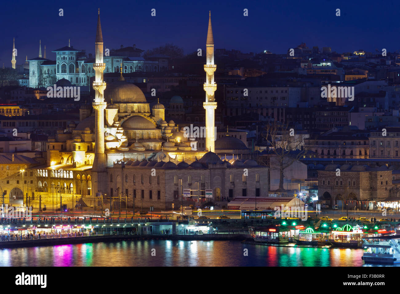 Blick auf das Goldene Horn. Istanbul, Türkei Stockfoto