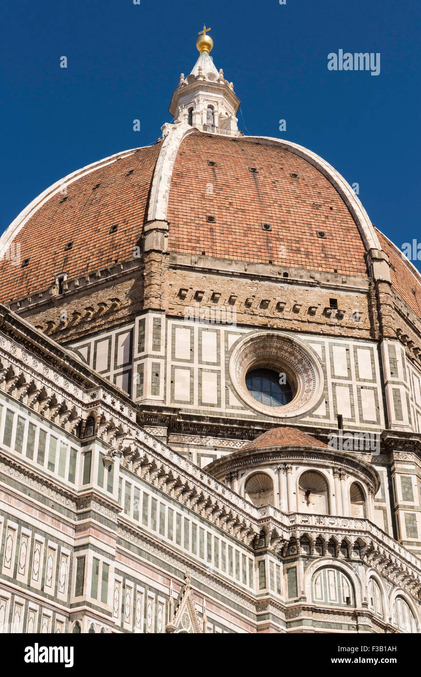 Kuppel der Basilika di Santa Maria del Fiore, Il Duomo di Firenze, Florenz, Italien Stockfoto