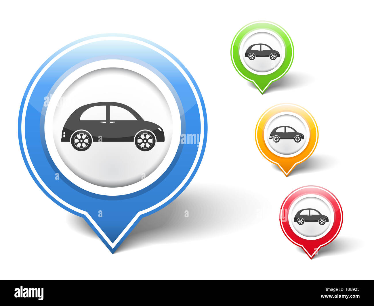 Retro-Auto-Symbol Stockfoto