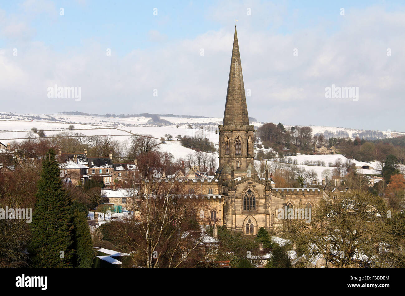 Derbyshire Markt Stadt Bakewell im Peak District National Park Stockfoto