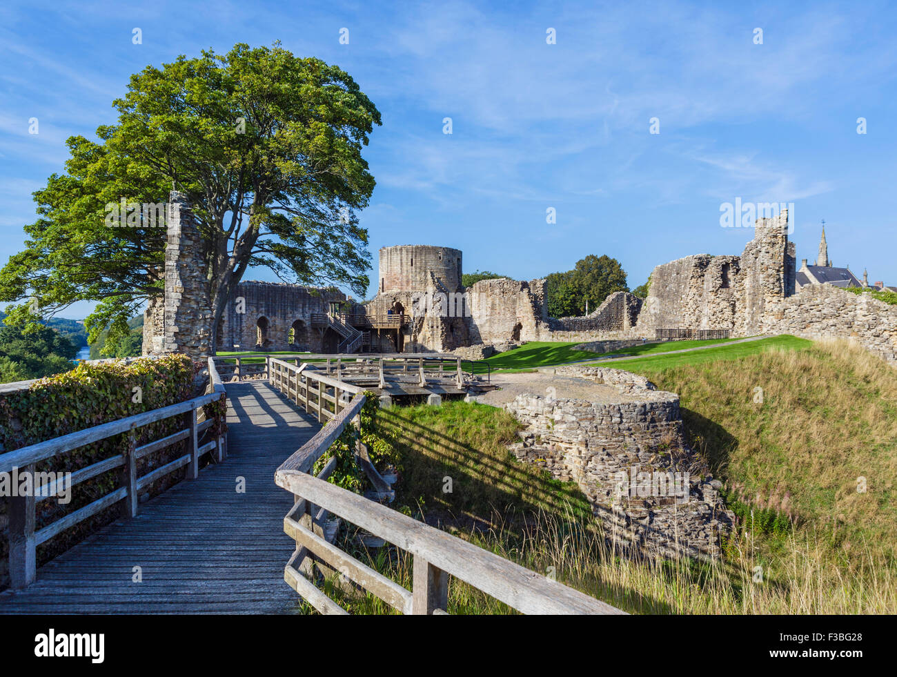 Die Burg von Barnard Castle, County Durham, England, UK Stockfoto