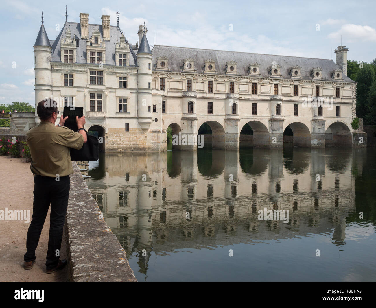 Fotografieren im Chateau de Chenonceaux Stockfoto