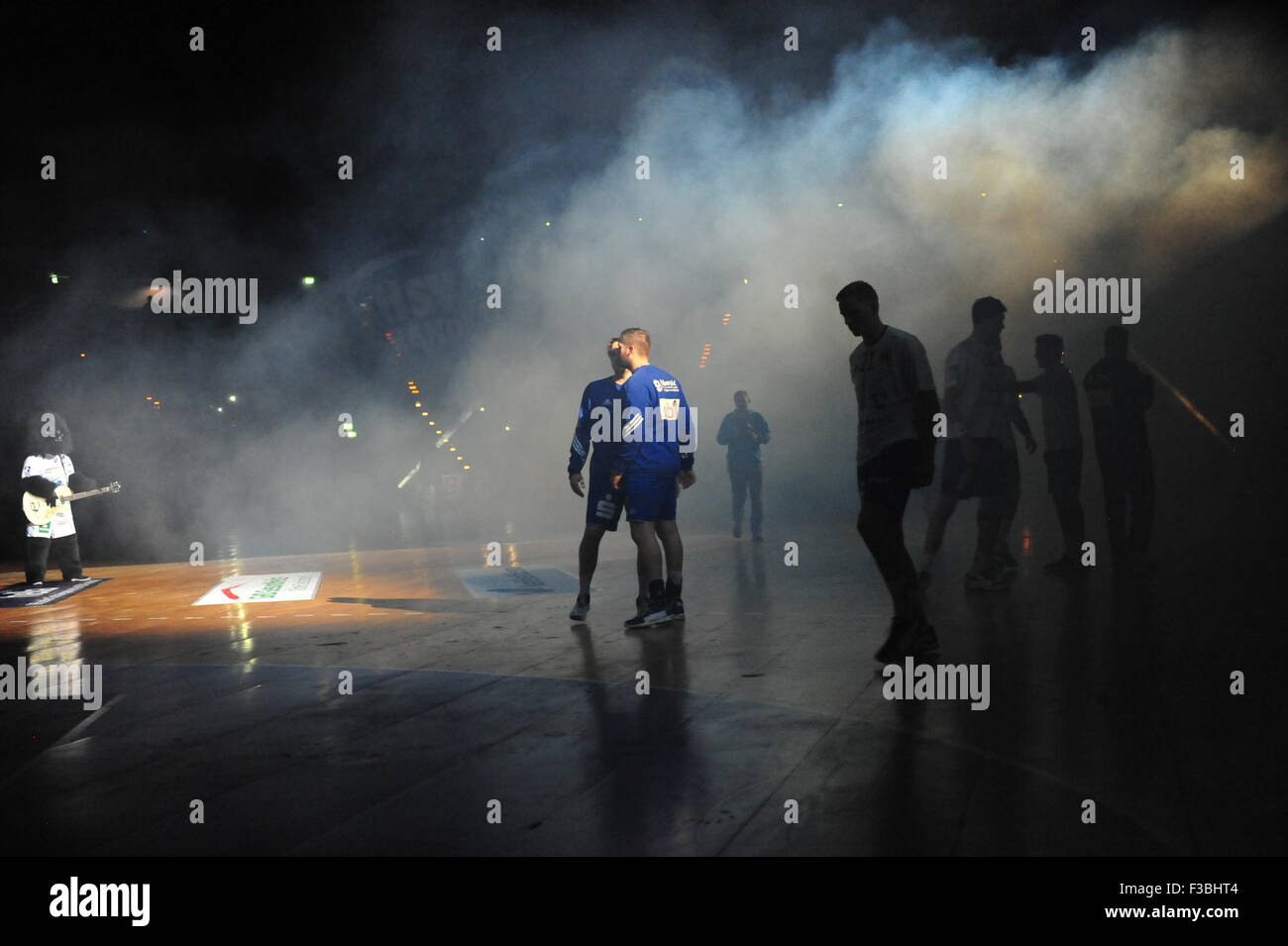 HSV Handball vs. THSV Eisenach (37: 23), Barclaycard Arena, Hamburg, Deutschland. Nur zur redaktionellen Verwendung. Stockfoto